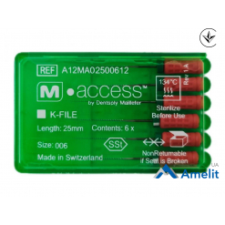 Інструмент ручний K-File M-Access №6, 25 мм (Dentsply Sirona), 6 шт./пак.